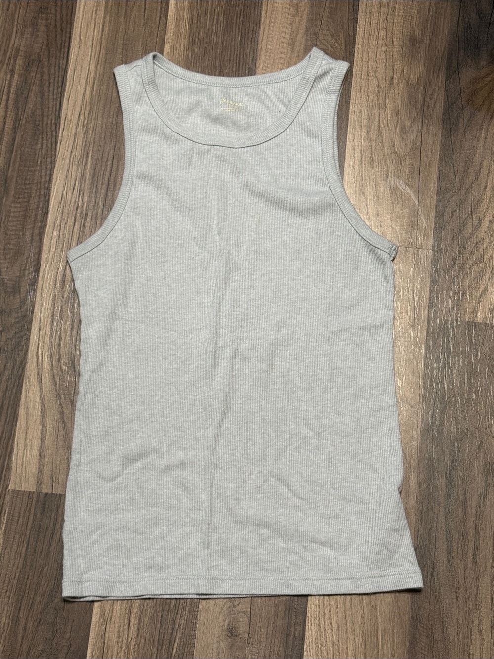 No boundaries Women's Light Gray Ribbed Tank Top size small